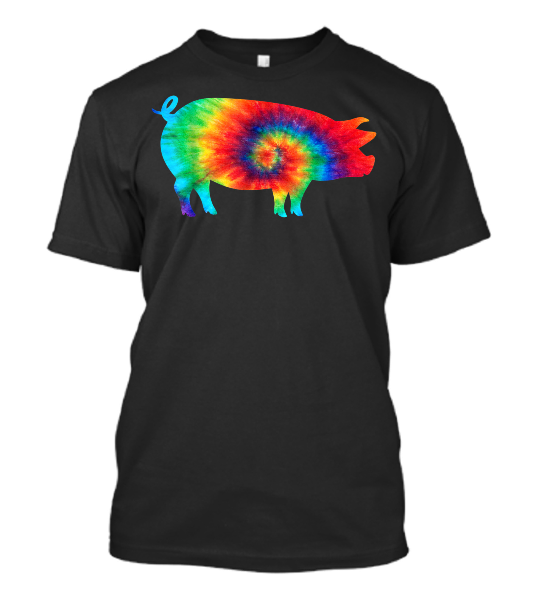 Pig Tie Dye Rainbow Hippie Costume Hippy T-Shirt