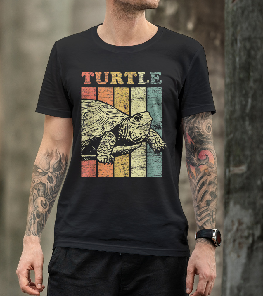 Turtle Vintage Striped T-Shirt