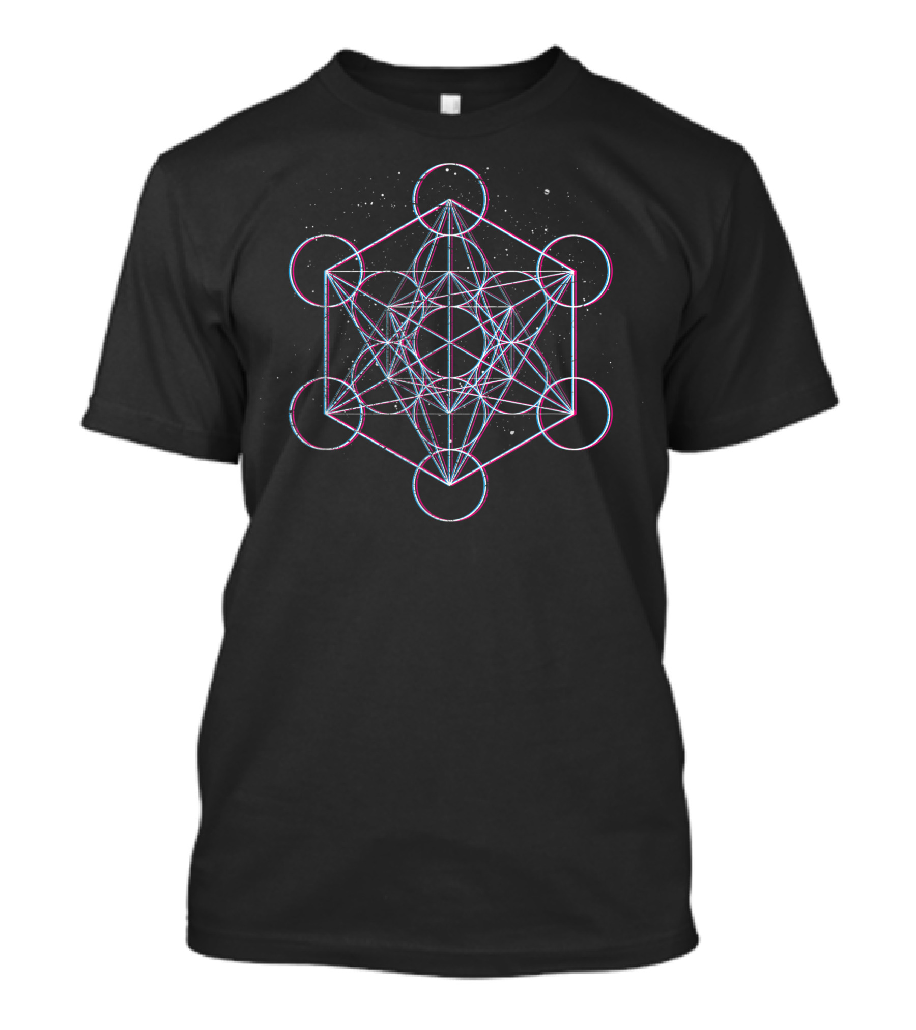 Sacred Geometry Metatron's Cube Psy Trance Yoga DMT LSD Goa T-Shirt