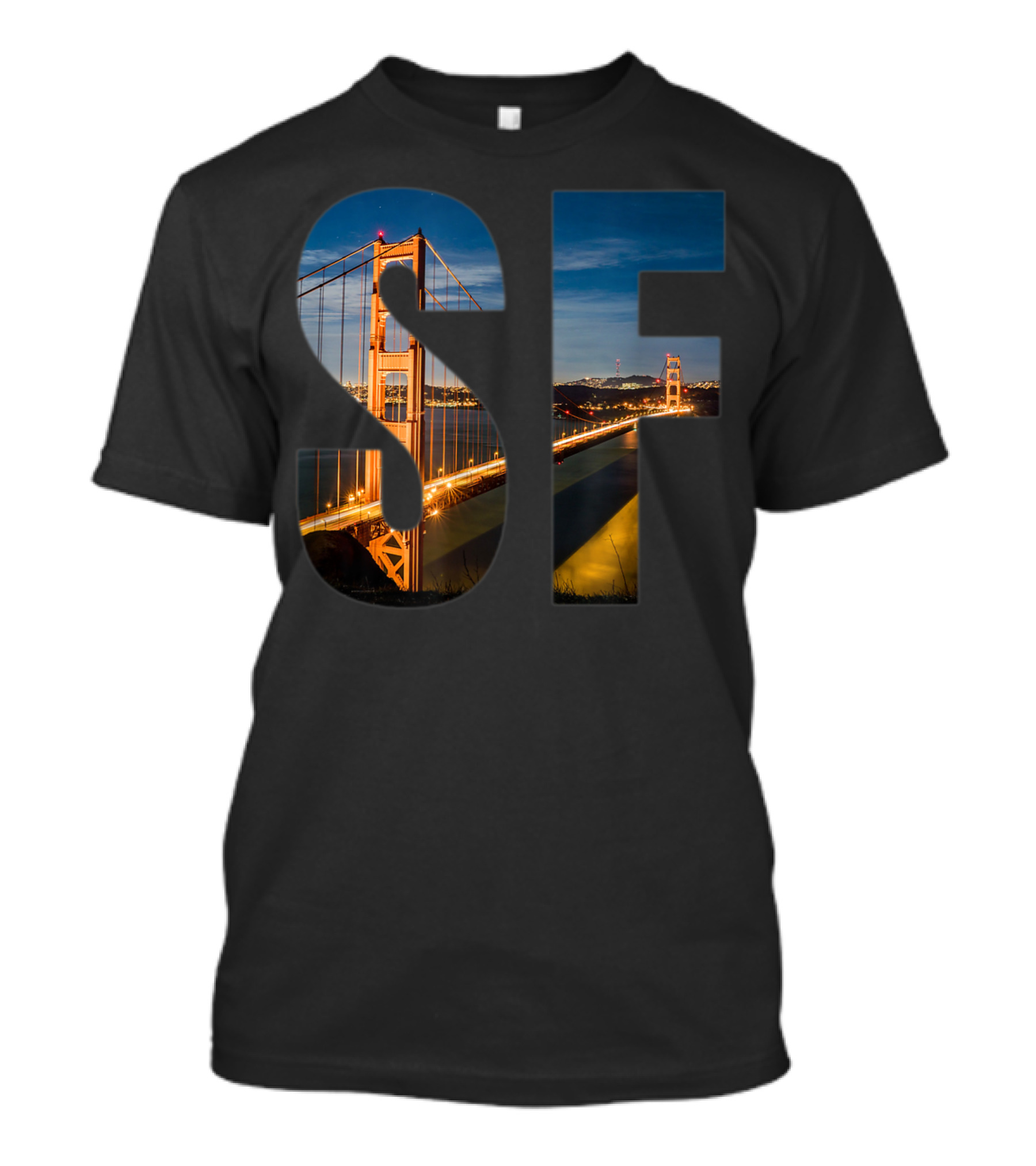 San Francisco SF Golden Gate Bridge Bay Pacific Ocean Norcal T-Shirt