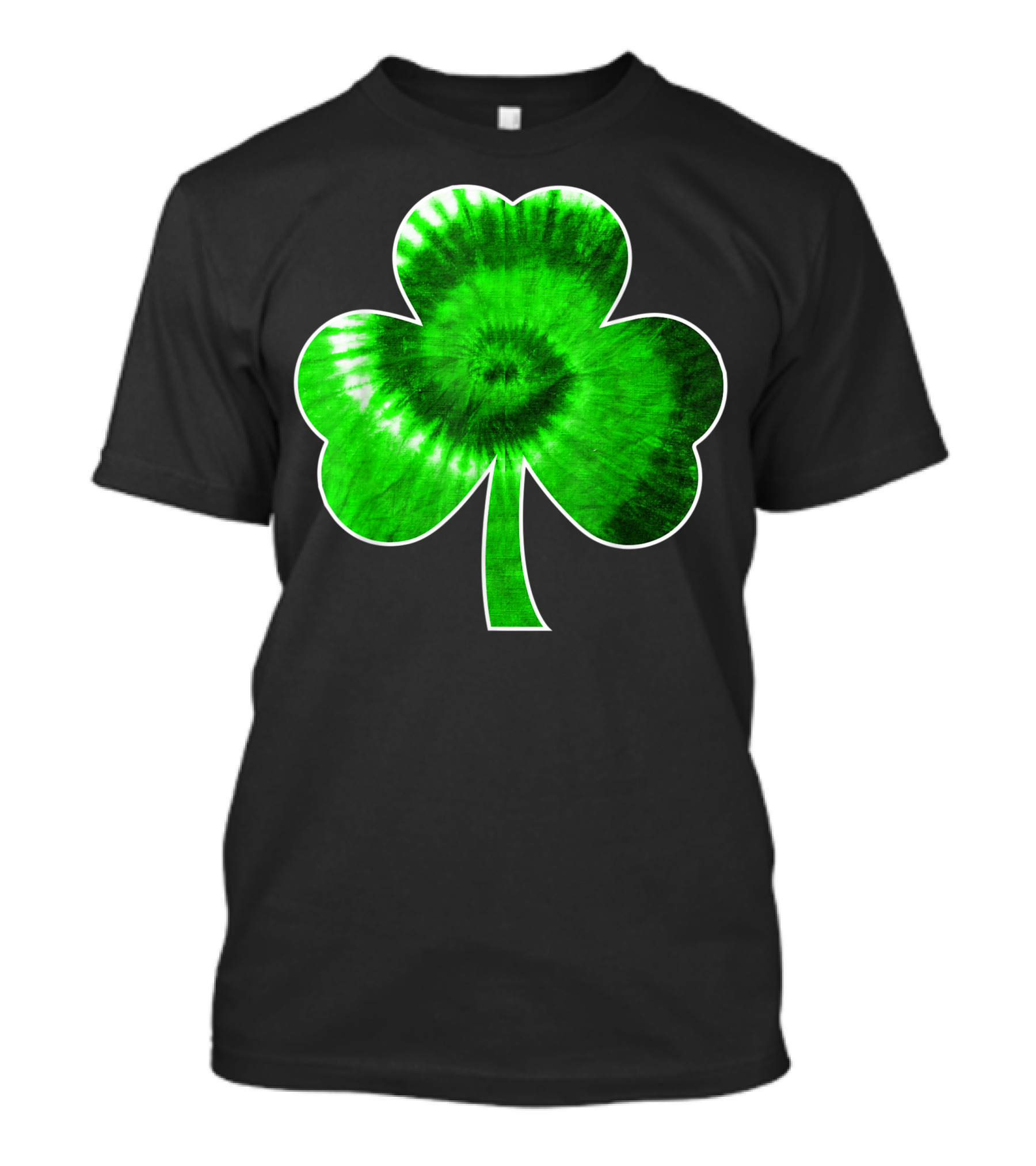 Shamrock Tie Dye St Patricks Day Irish Iconic Green T-Shirt