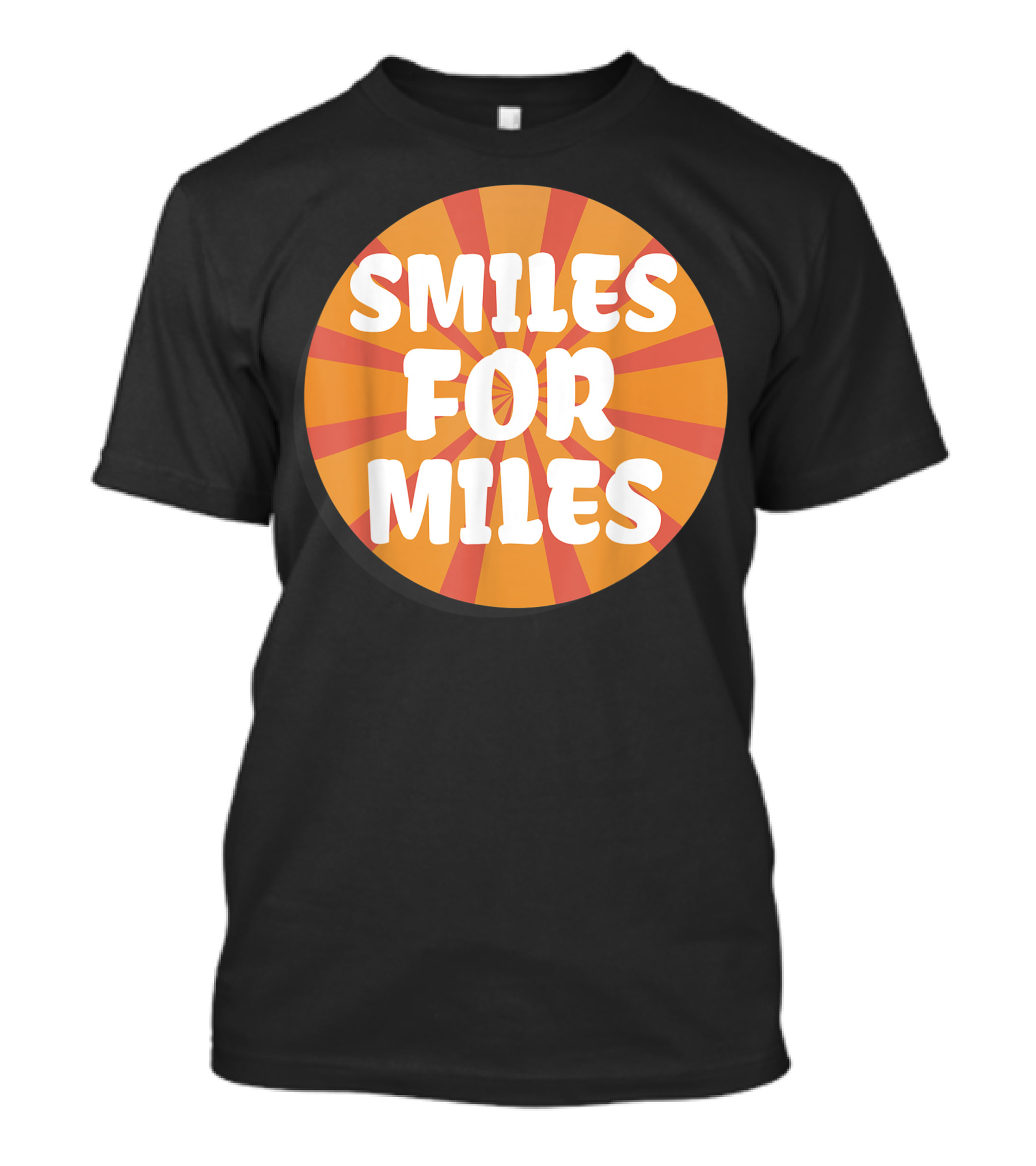 Smiles For Miles Positive Energy Sunrise Vibes Boho Yoga Fun T-Shirt