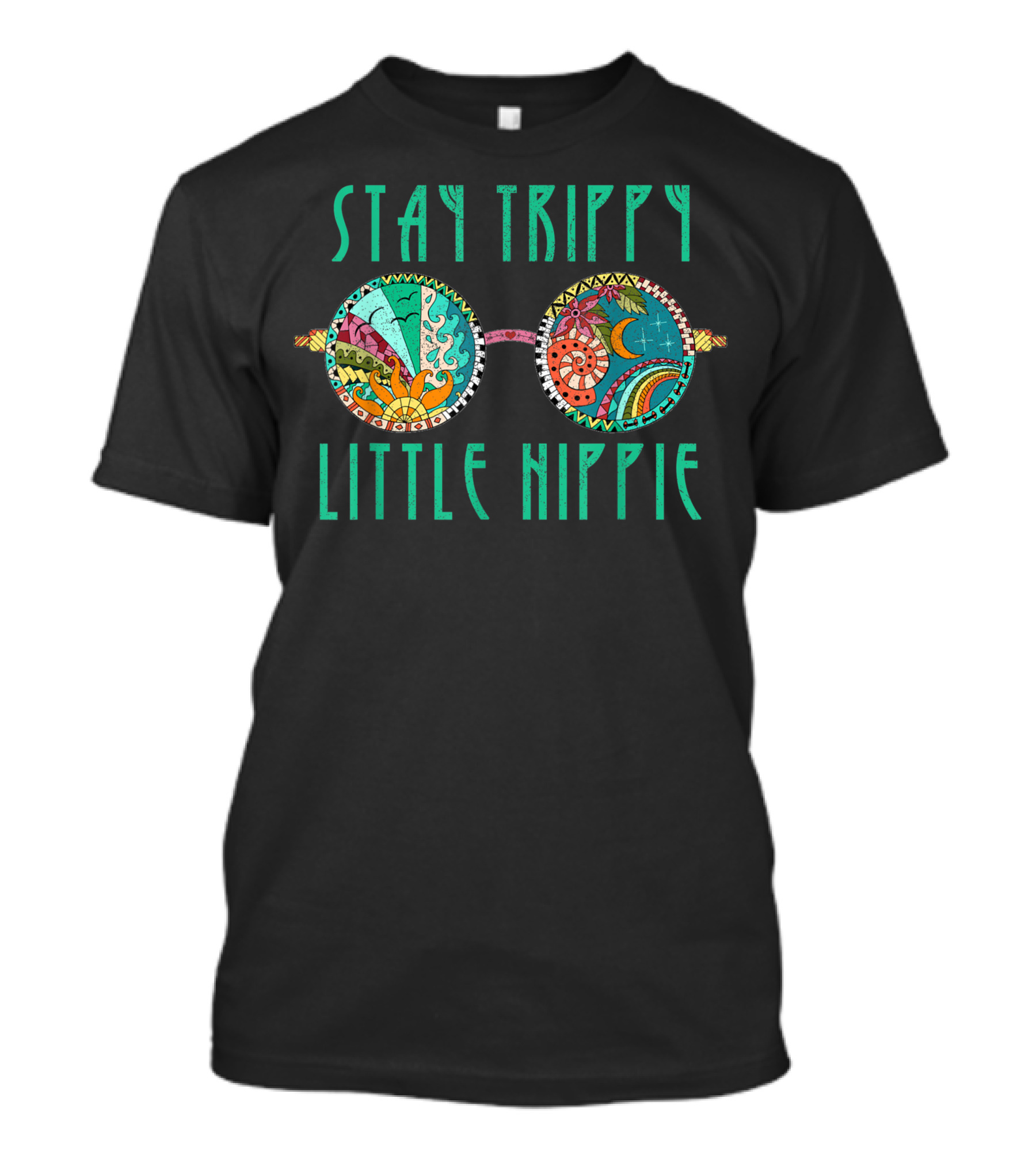 Stay Trippy Little Hippie Psychedelic Glasses T-Shirt