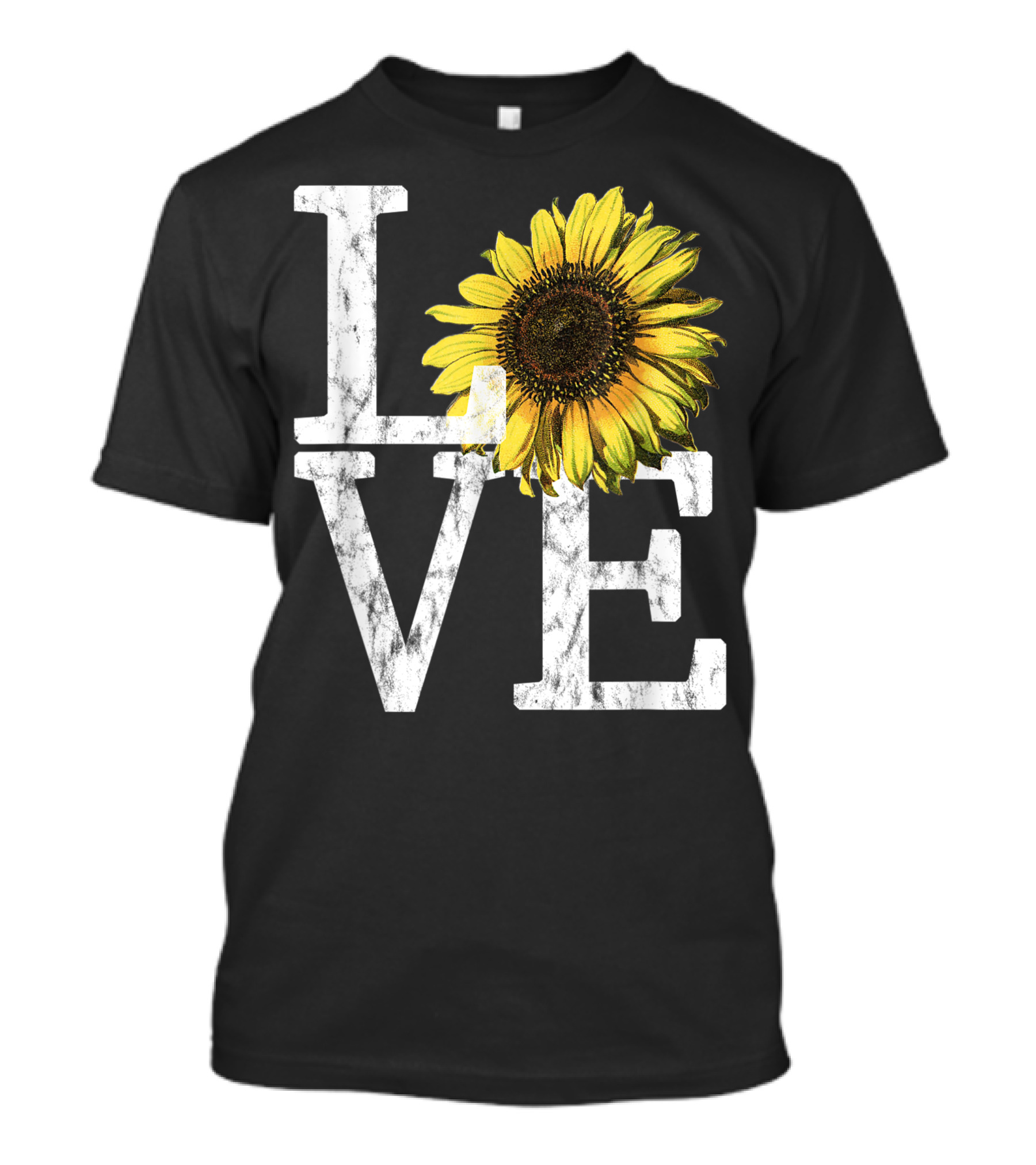 Vintage Hippie Sunflower Love Flower Nurse T-Shirt