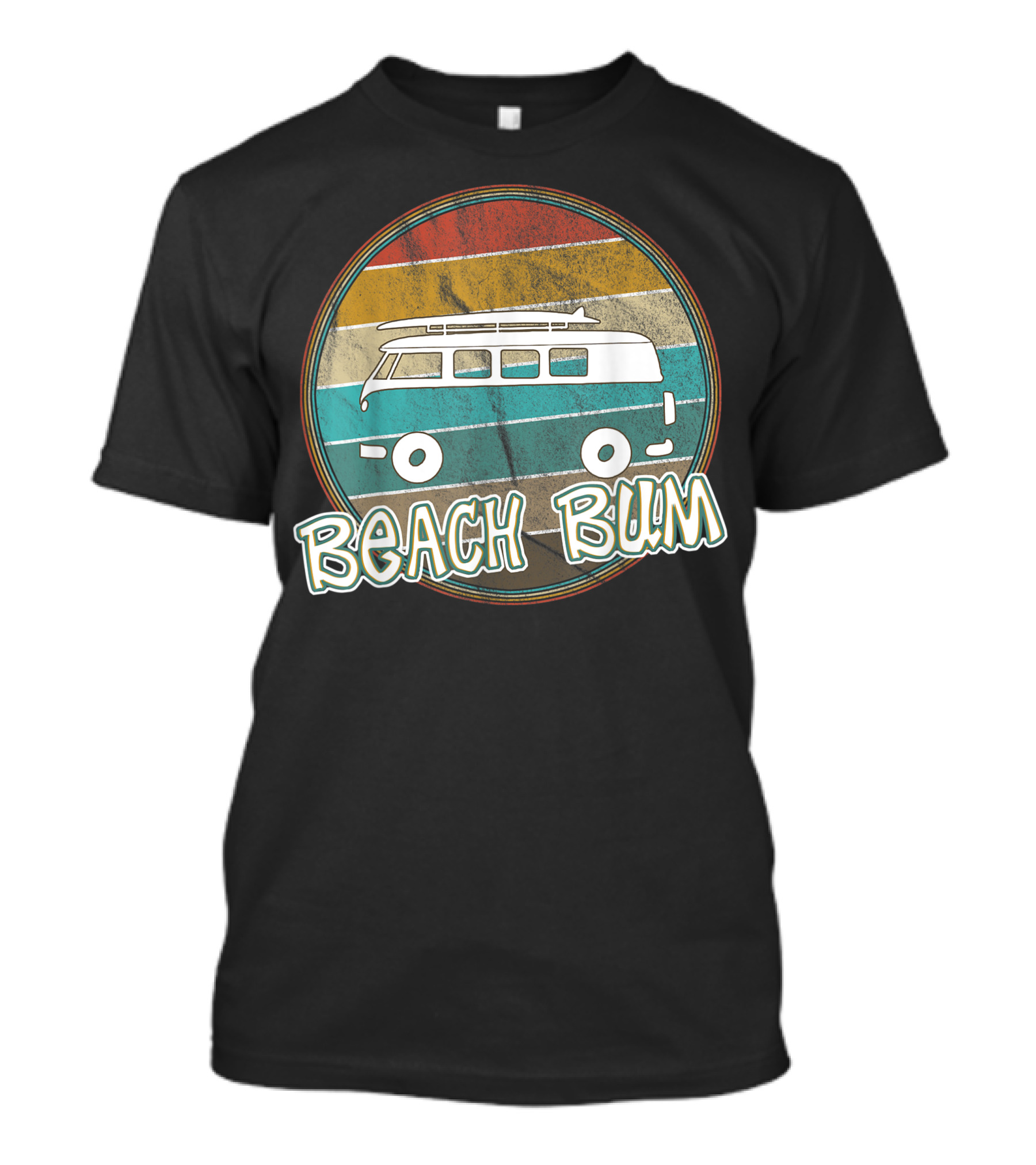 Beach Bum Surf Van 80s Vintage T-Shirt