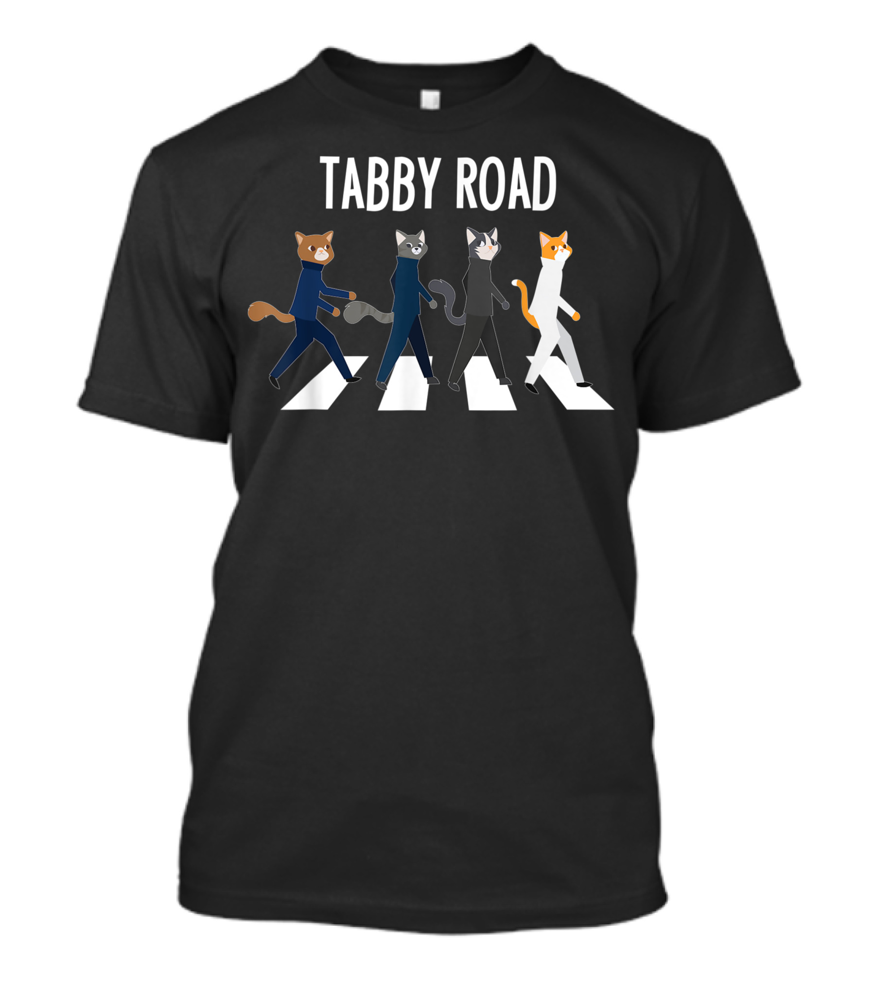 Tabby Road Cats Abbey Road Parody Cat Lover T-Shirt