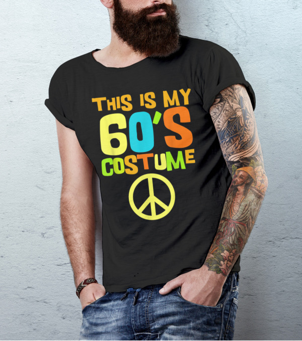 This Is My 60's Costume Peace Symbol Retro Theme Party Wear T-Shirt