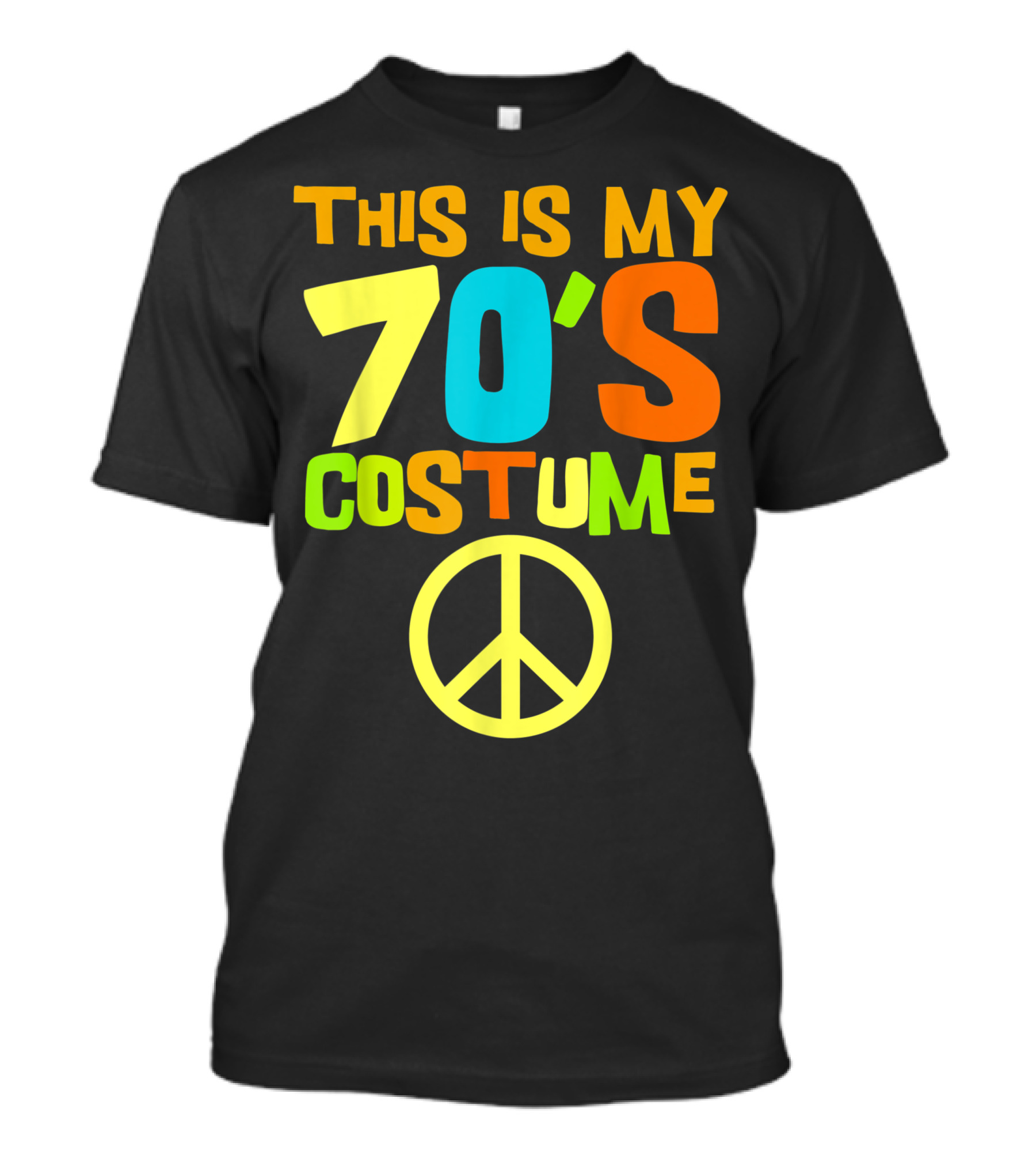 This Is My 70s Costume Peace Sign Retro Party Wear Outfit 9C T-Shirt