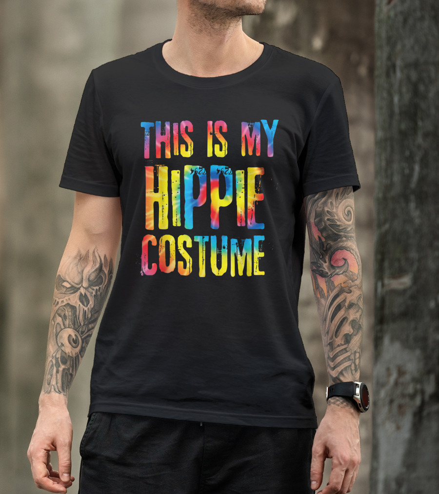 This Is My Hippie Costume Halloween Easy Lazy Cosplay T-Shirt