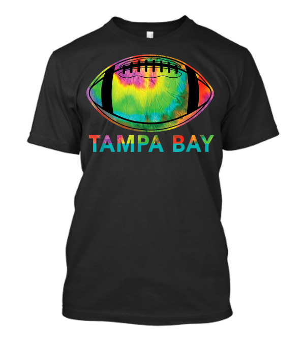 Tie Dye Football Tampa Bay T-Shirt