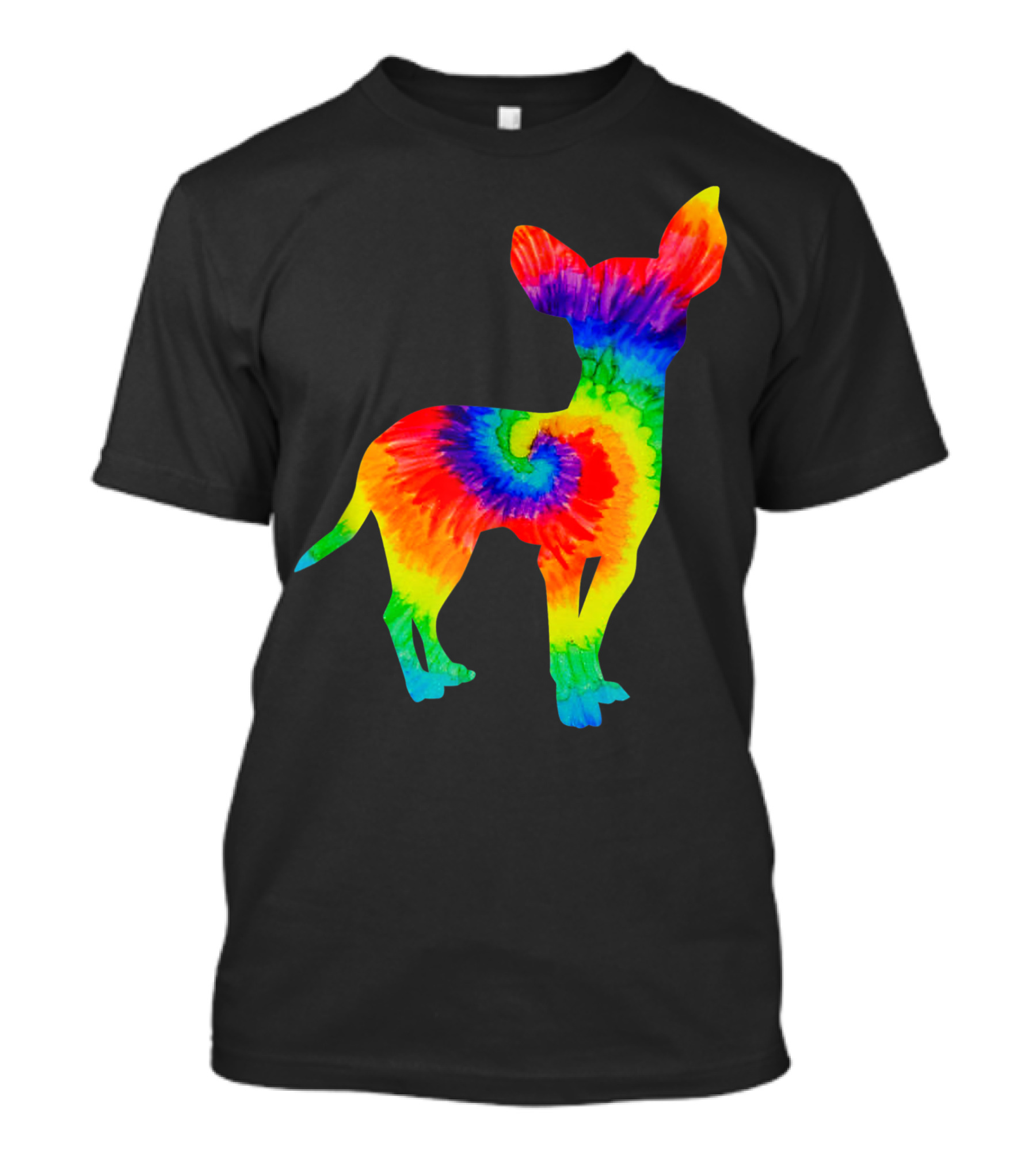 Tie Dye Hippie Chihuahua Rainbow Swirl Puppy T-Shirt