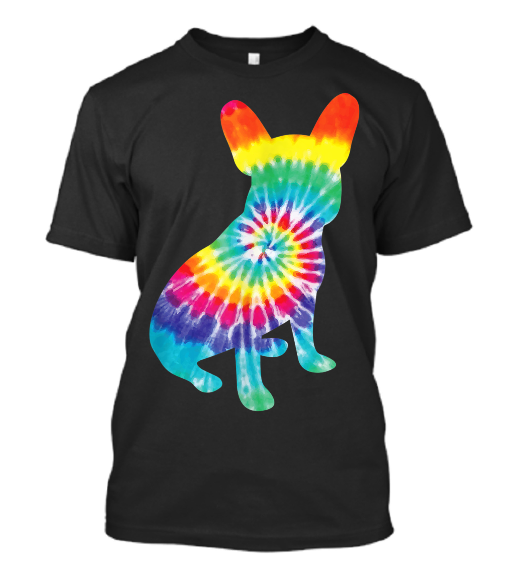 Tie Dye Hippie French Bulldog Puppy T-Shirt