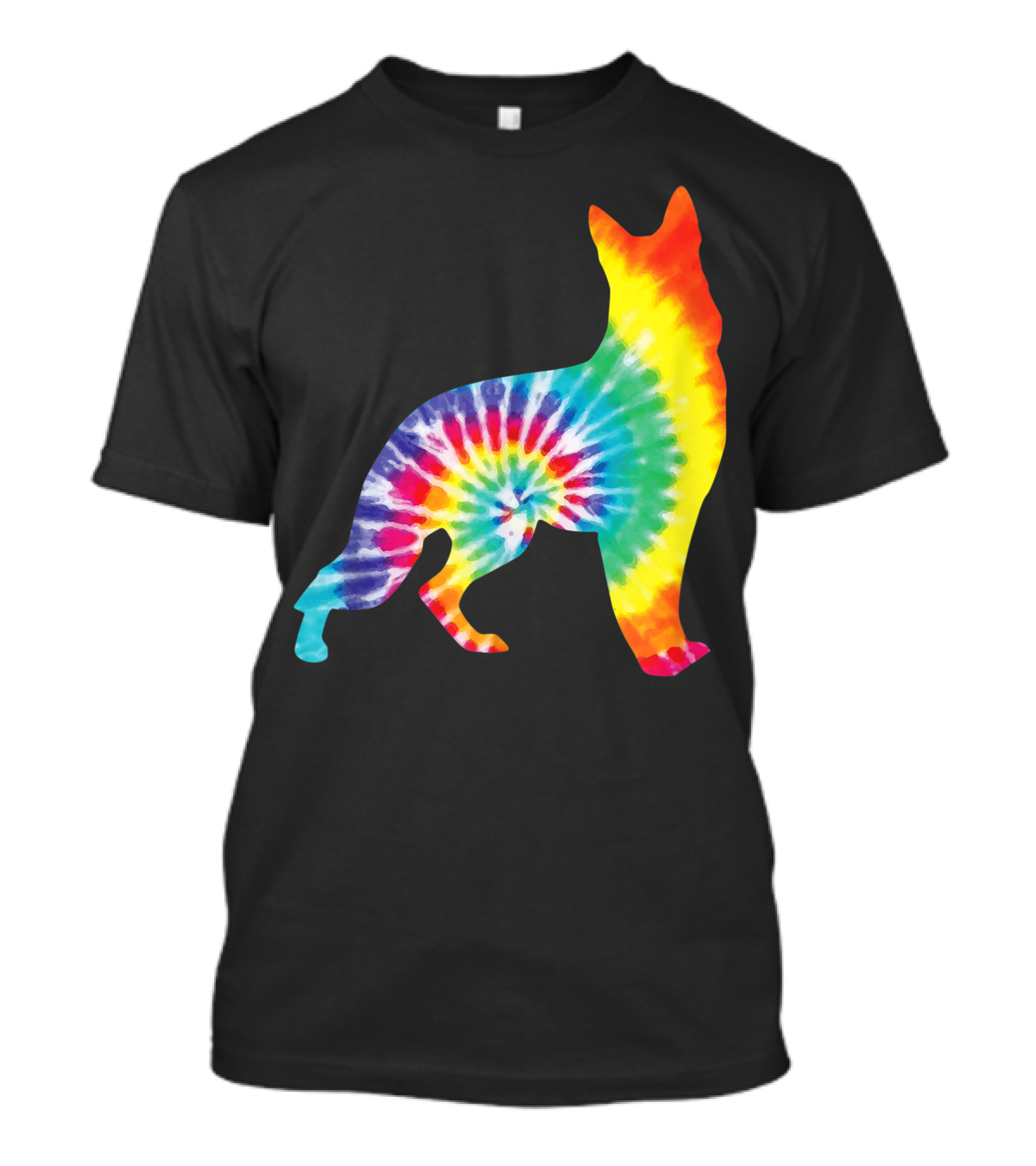 Tie Dye Hippie German Shepherd Puppy T-Shirt
