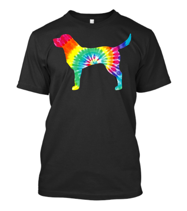 Tie Dye Rainbow Hippie Labrador Puppy T-Shirt