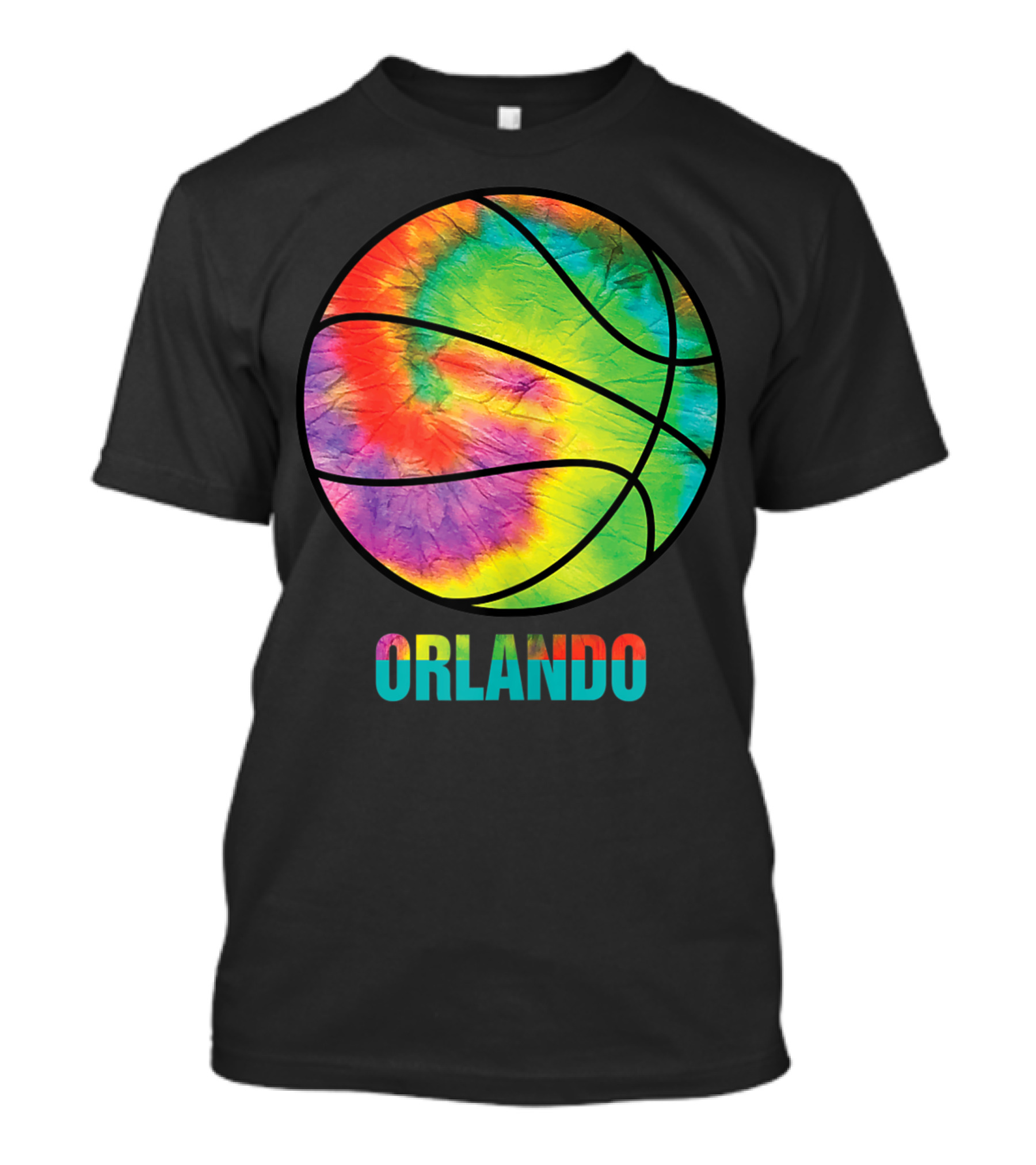 Orlando Tie Dye Basketball Vintage Classic Old Jersey T-Shirt