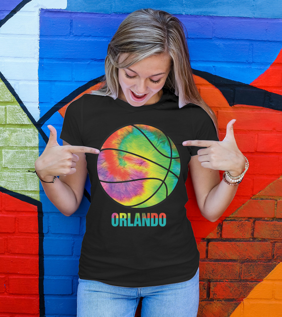 Orlando Tie Dye Basketball Vintage Classic Old Jersey T-Shirt
