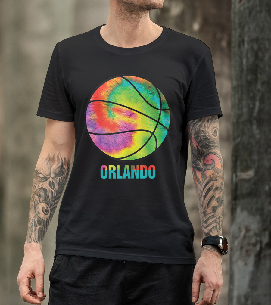 Orlando Tie Dye Basketball Vintage Classic Old Jersey T-Shirt