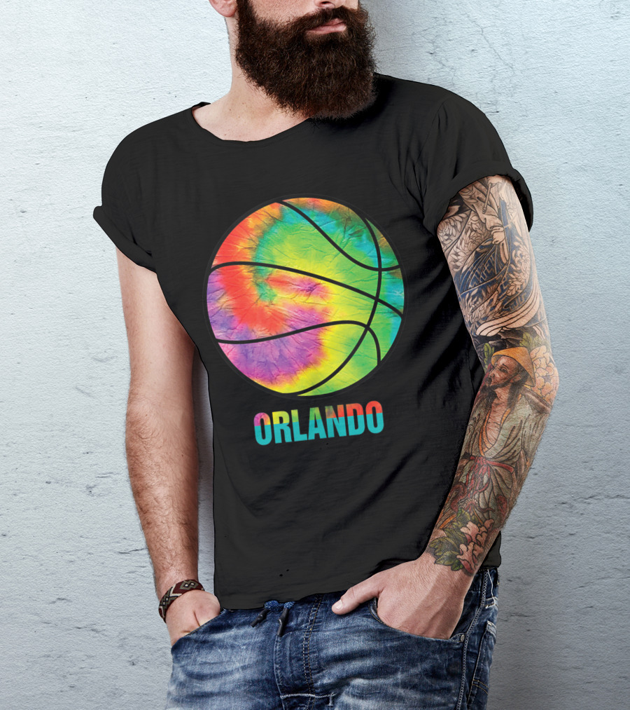 Orlando Tie Dye Basketball Vintage Classic Old Jersey T-Shirt