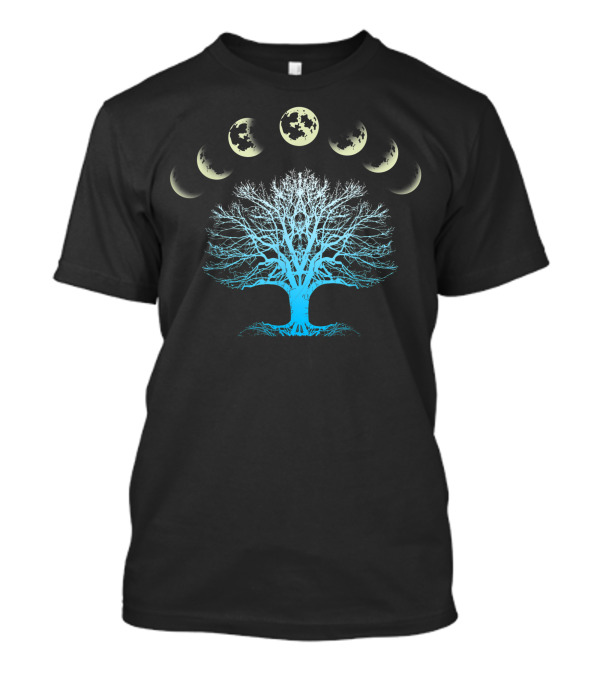 Tree Of Life Spiritual Moonphases Yoga Idea T-Shirt