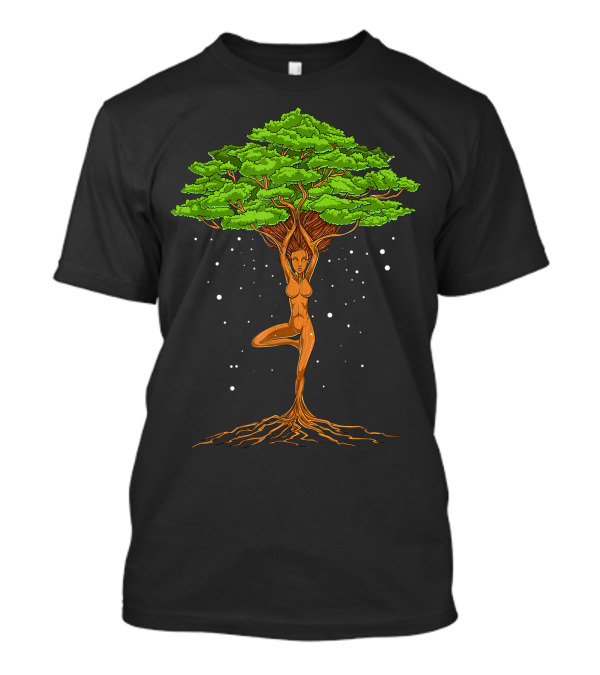 Tree Of Life Zen Yoga Nature Forest Spiritual Meditation T-Shirt