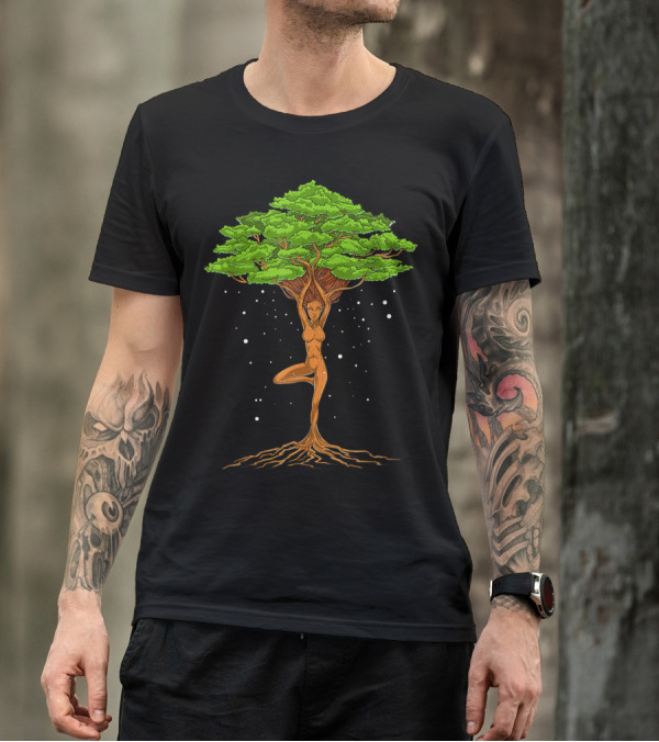 Tree Of Life Zen Yoga Nature Forest Spiritual Meditation T-Shirt