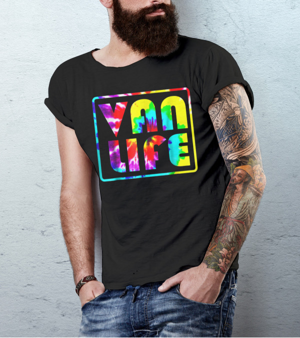Van Life Tie-Dye Vintage Style Official Brand Promo T-Shirt