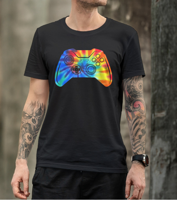 Tie Dye Video Game Controller Gamer Vibes T-Shirt