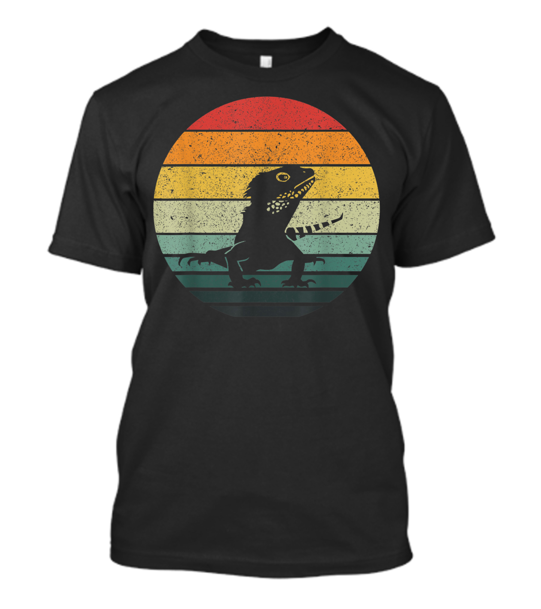 Vintage Lizard Retro Sunset T-Shirt