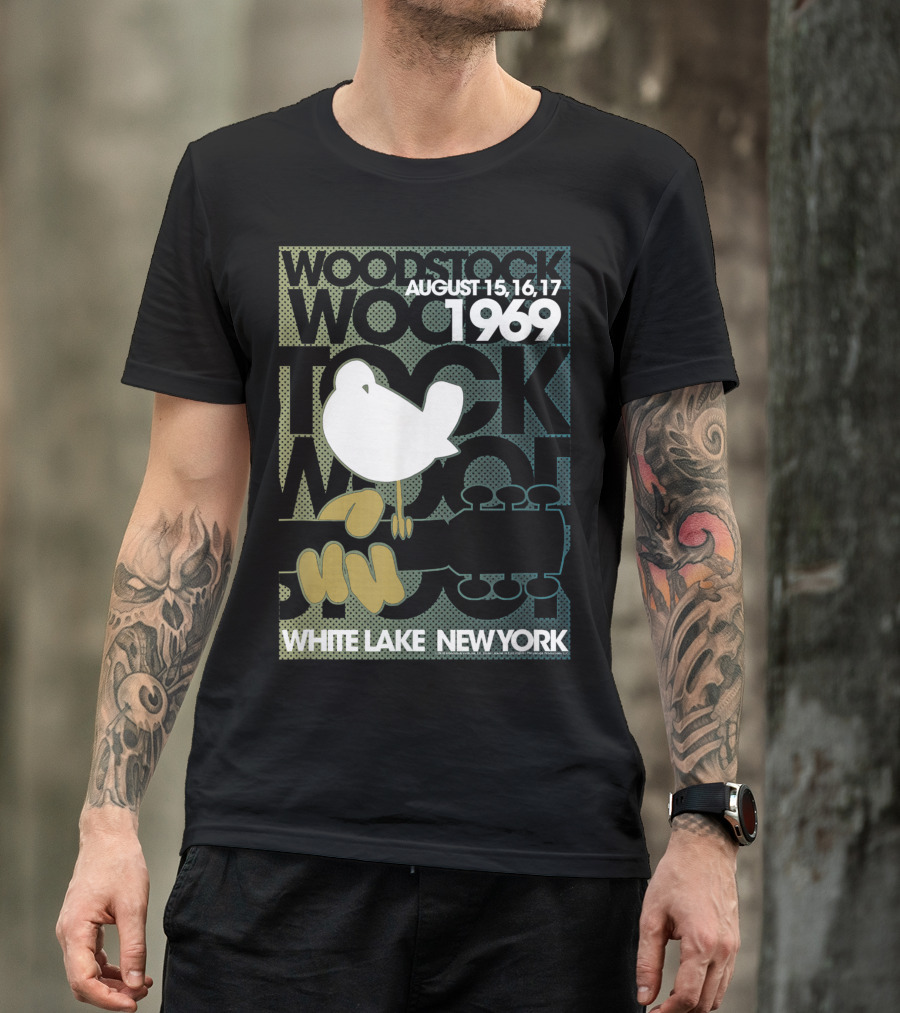 Woodstock August 15 16 17 1969 White Lake New York T-Shirt