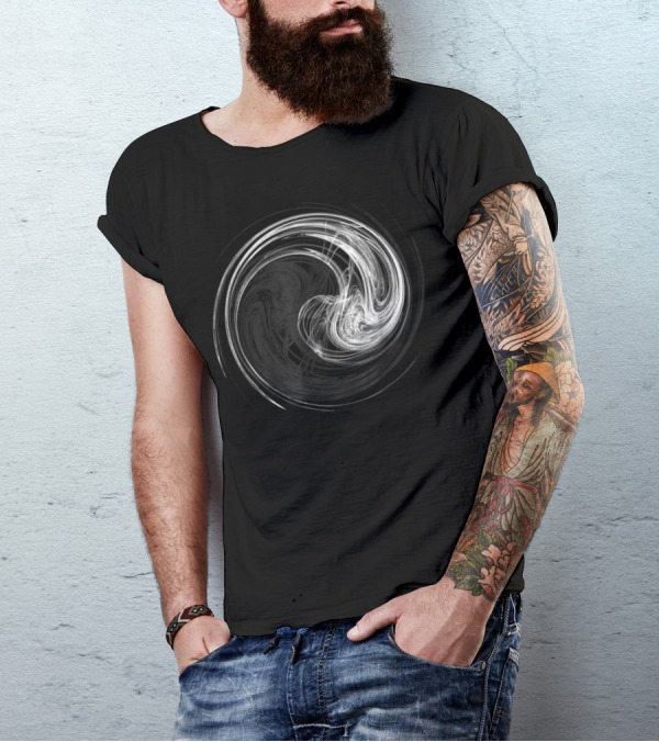 Yin Yang Tai Chi Symbol Swirl T-Shirt