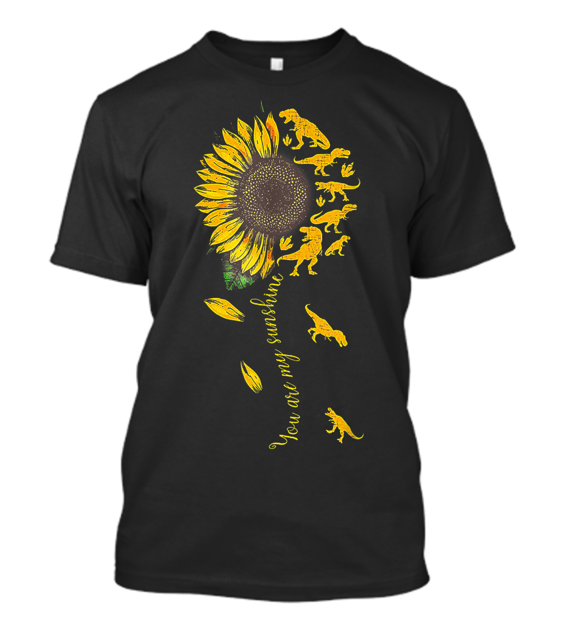 You Are My Sunshine Dinosaur Rex Sunflower T-Shirt