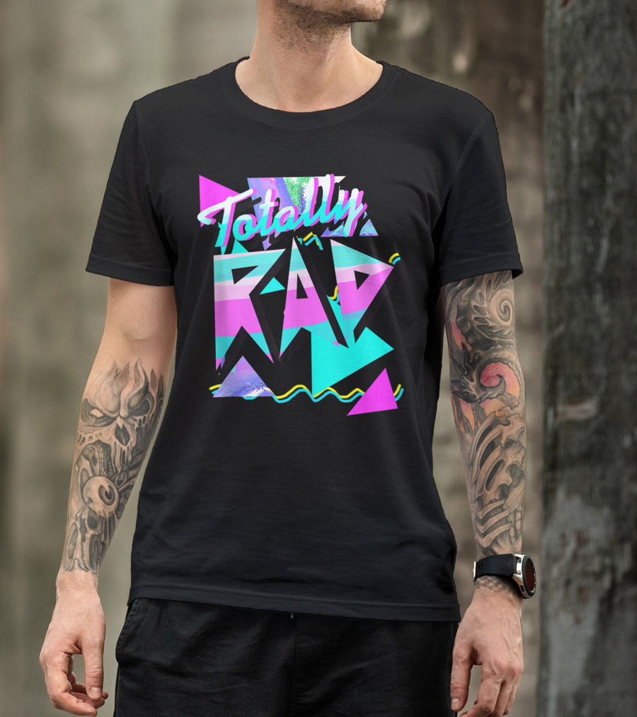 Totally Rad 1980S Style Hipster V101 80S Casual T-Shirt