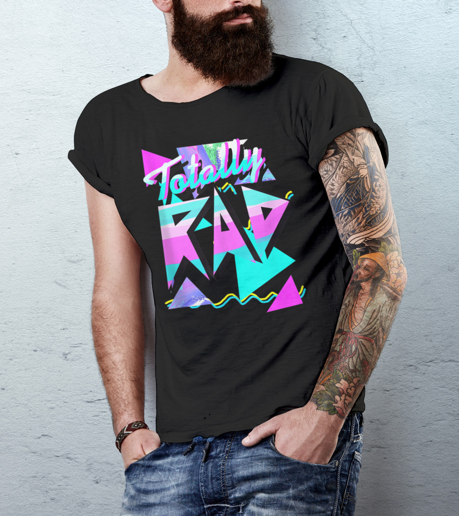 Totally Rad 1980S Style Hipster V101 80S Casual T-Shirt