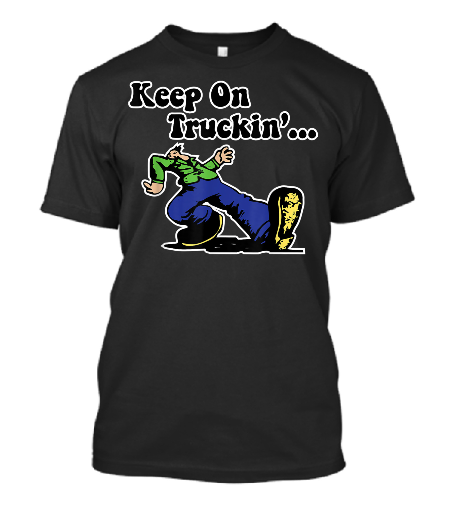 Keep On Truckin' Good Vibes Vintage 1970s 9U T-Shirt