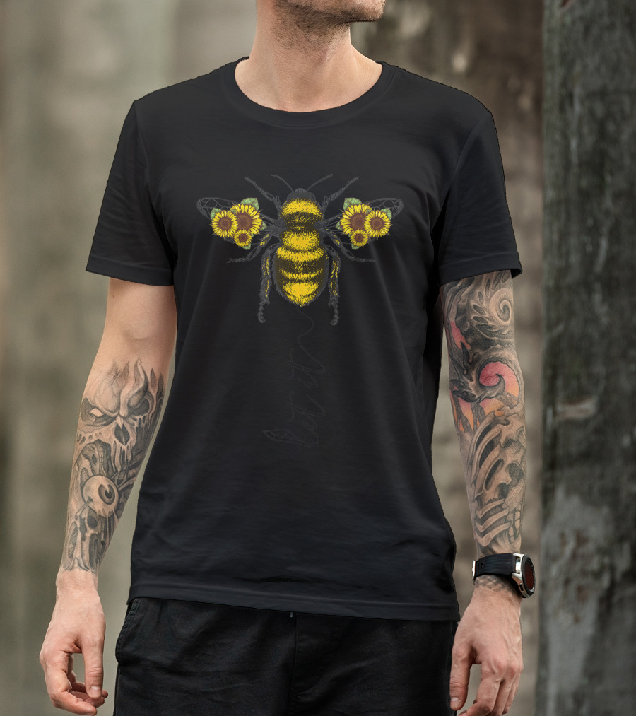 Let It Bee Sunflower Wings T-Shirt