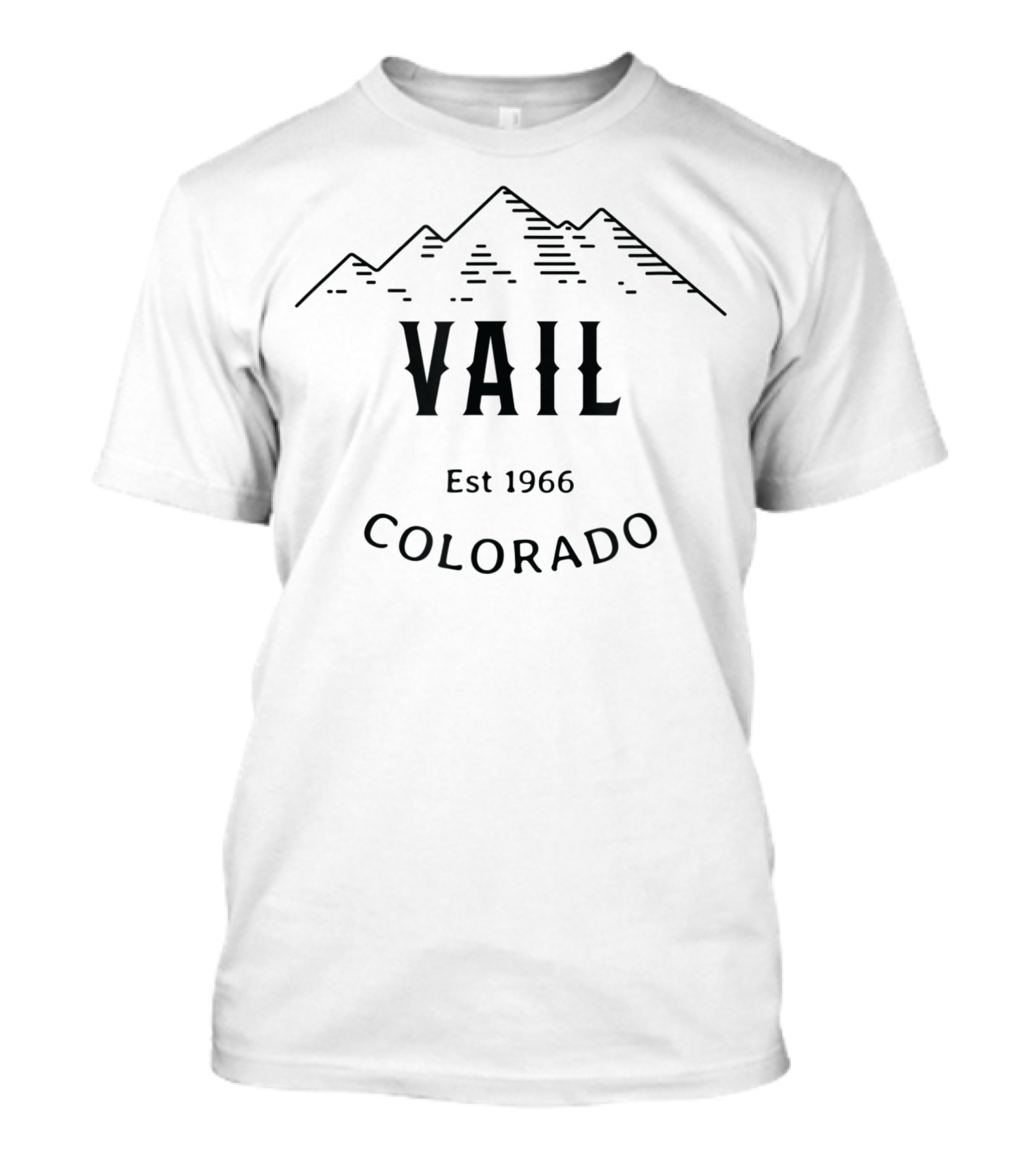 Vail Colorado Est 1966 Rocky Mountains Retro Cool T-Shirt