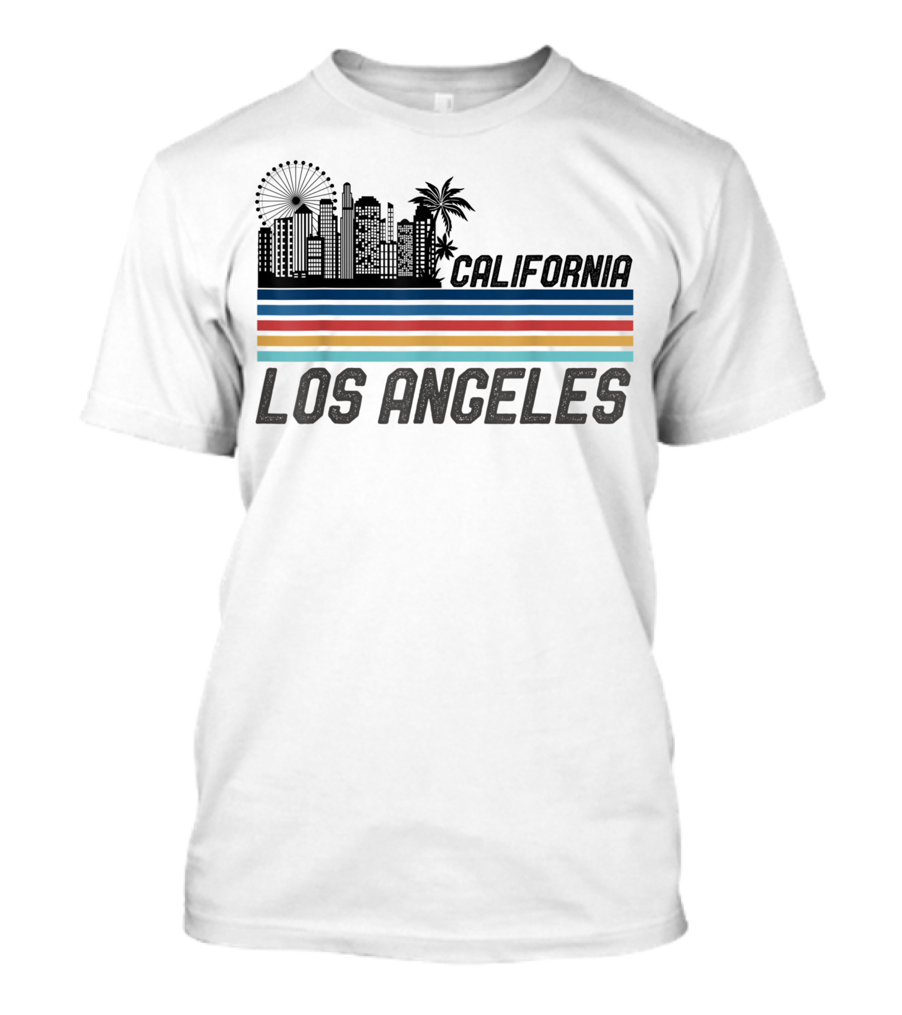 Retro Los Angeles California Skyline Vintage 70s T-Shirt