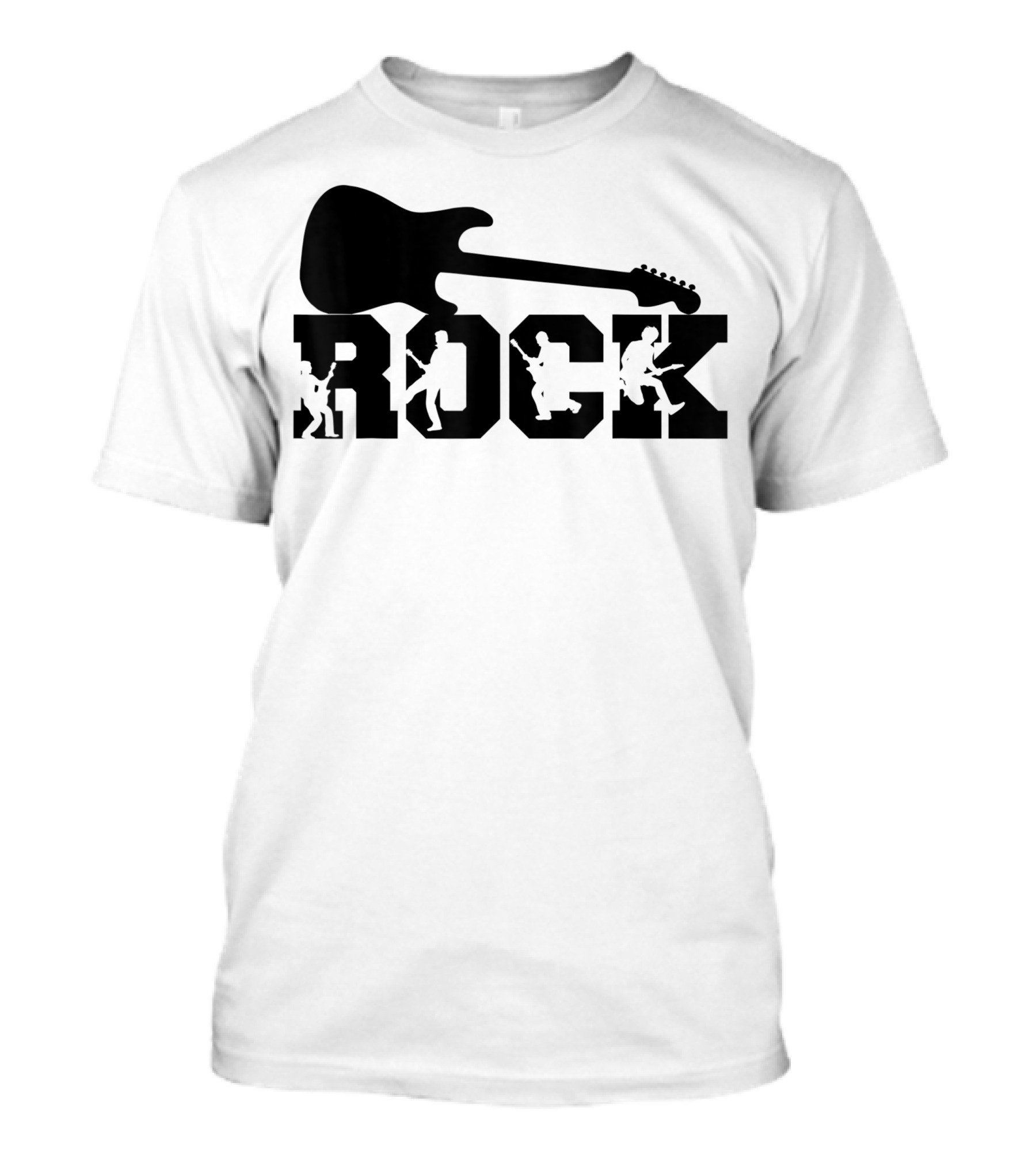 Rock And Roll Guitar Characters Rocking Out T-Shirt