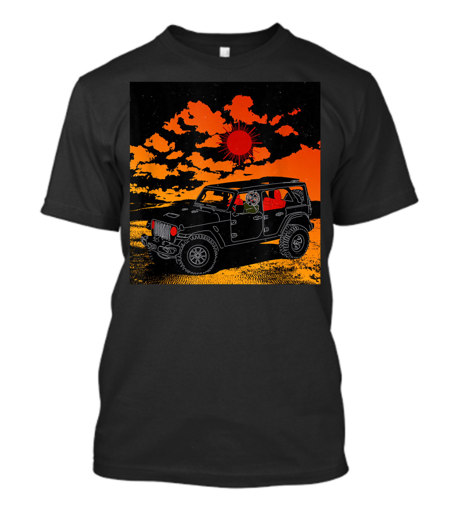 Same Ole Trip Hippie Desert Sun Jeep Adventure T-Shirt