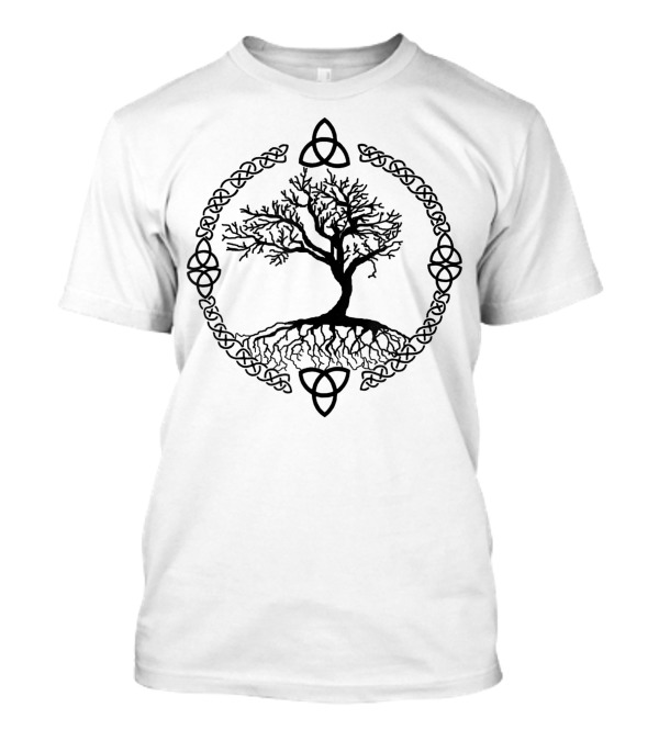 Yggdrasill Tree Of Life Celtic Knot Dark T-Shirt
