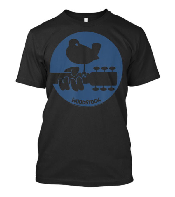 Woodstock Dove On Guitar Neck Circle T-Shirt