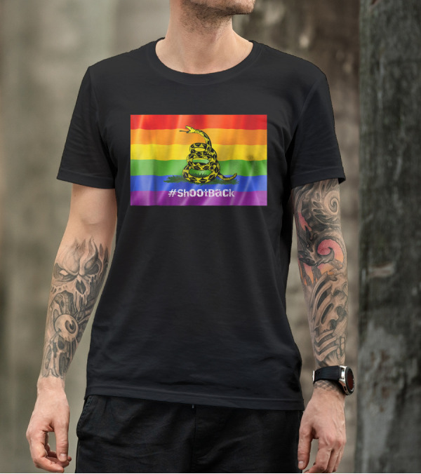 ShOoTBaCk Rainbow Flag With Snake T-Shirt