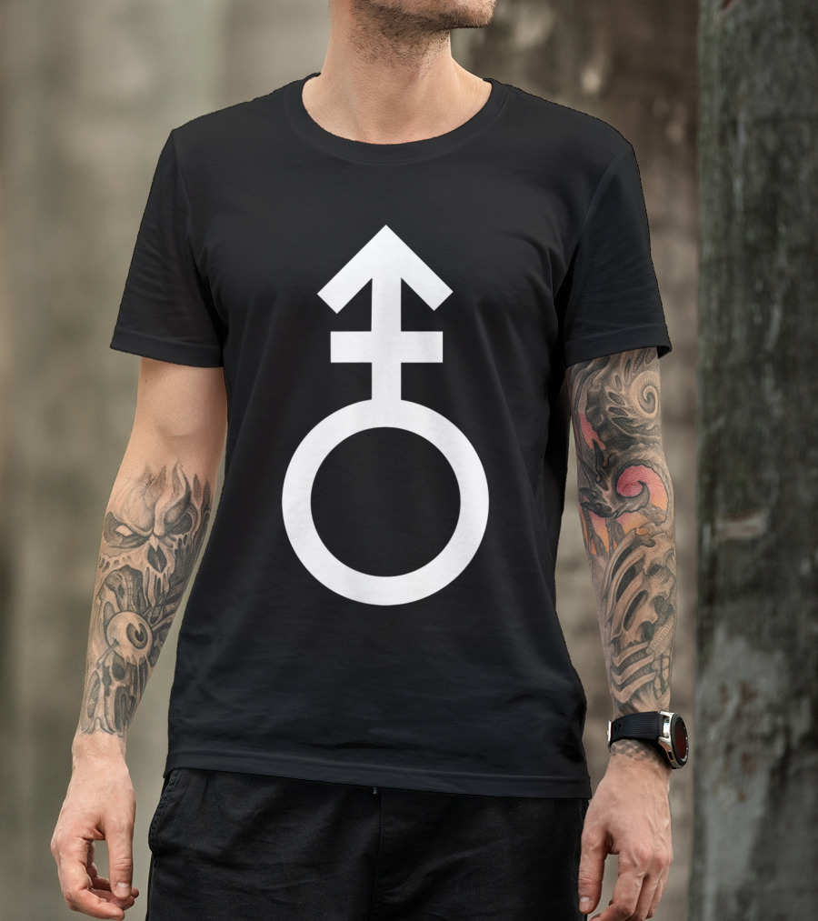 Androgyne Symbol Iconic Gender Identity Emblem T-Shirt