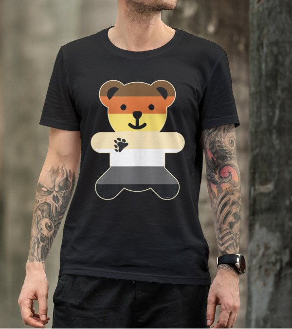 Bear Brotherhood Flag Bear Gay Pride N2 Bear Paw T-Shirt