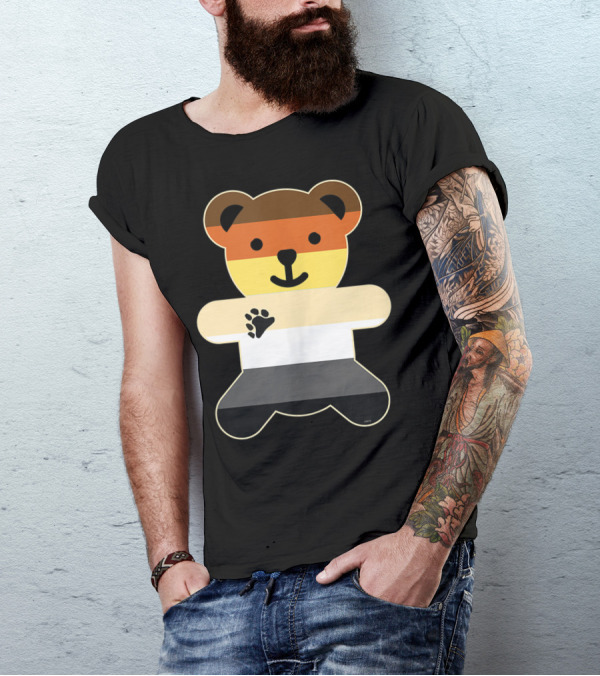 Bear Brotherhood Flag Bear Gay Pride N2 Bear Paw T-Shirt