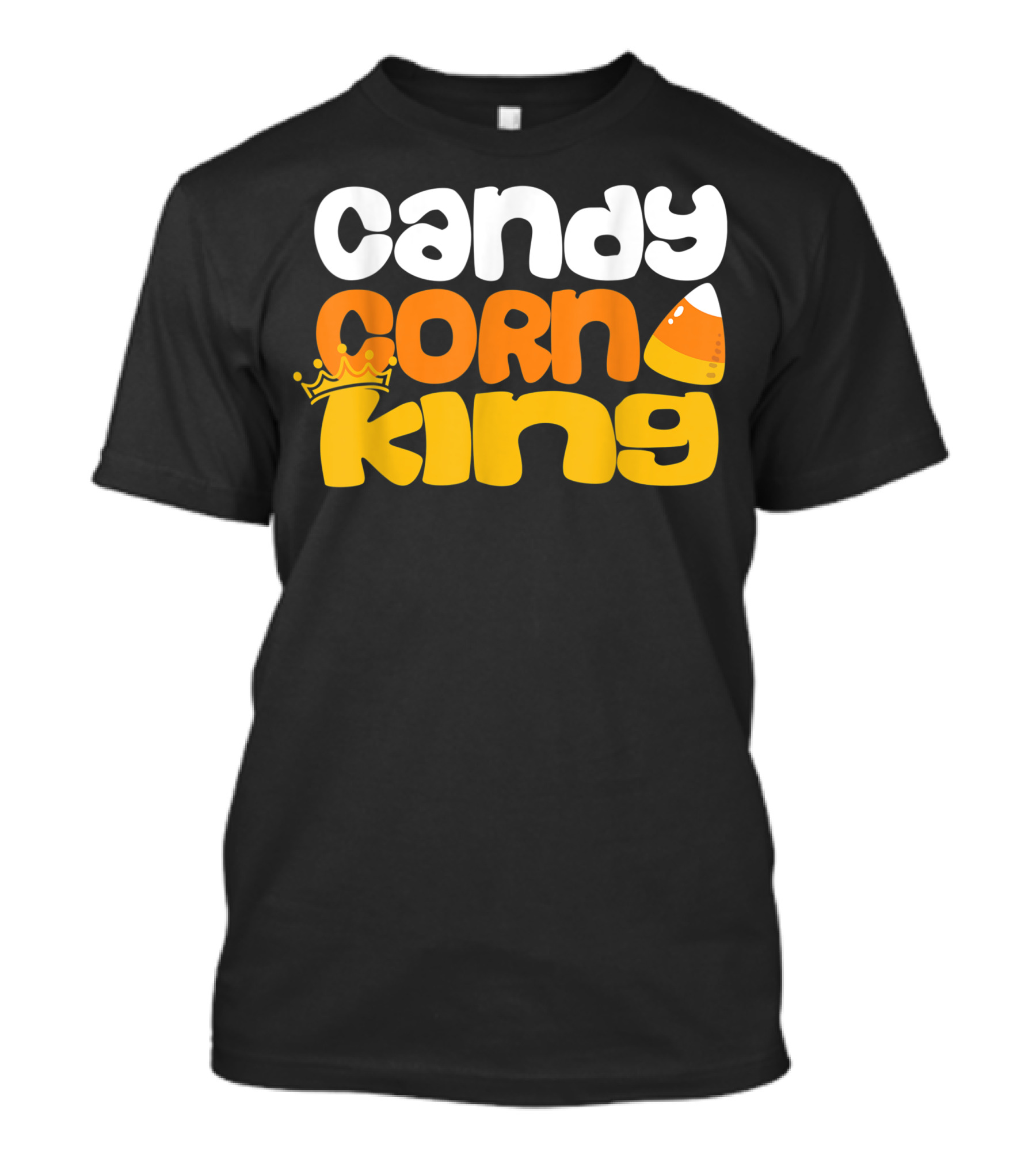 Candy Corn King Halloween Candy Crown T-Shirt