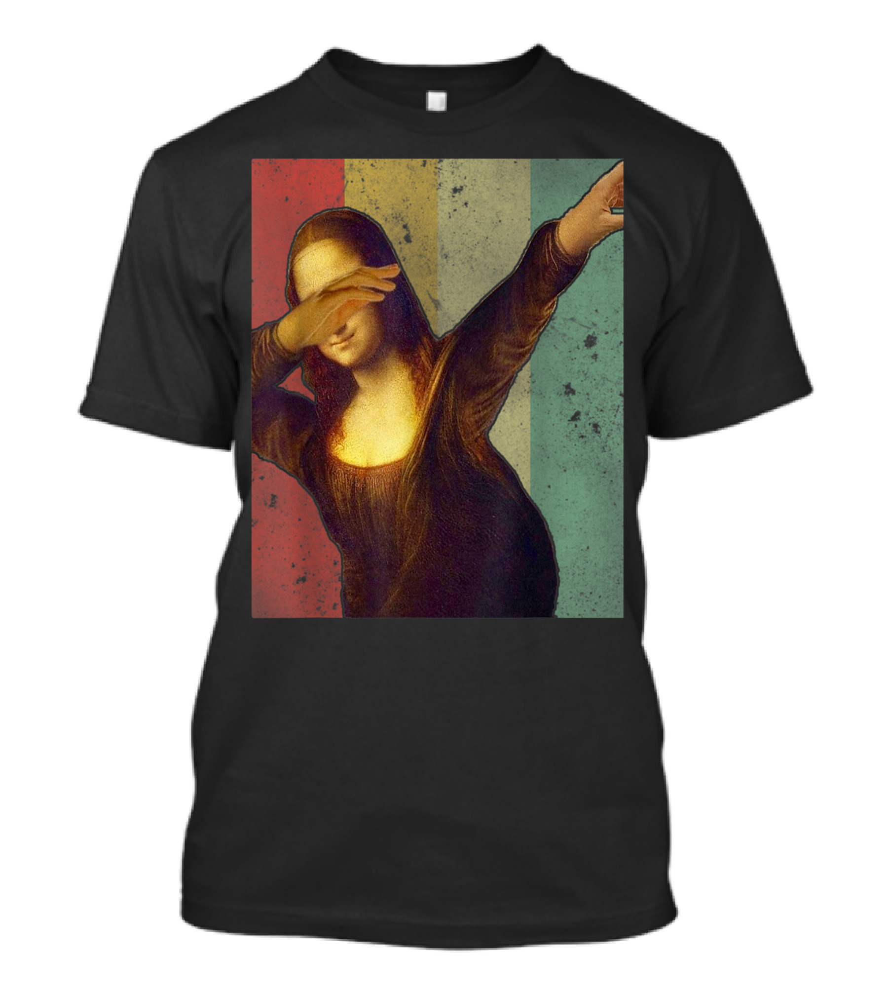 Dabbing Mona Lisa Vintage Style Art Teacher Classic T-Shirt