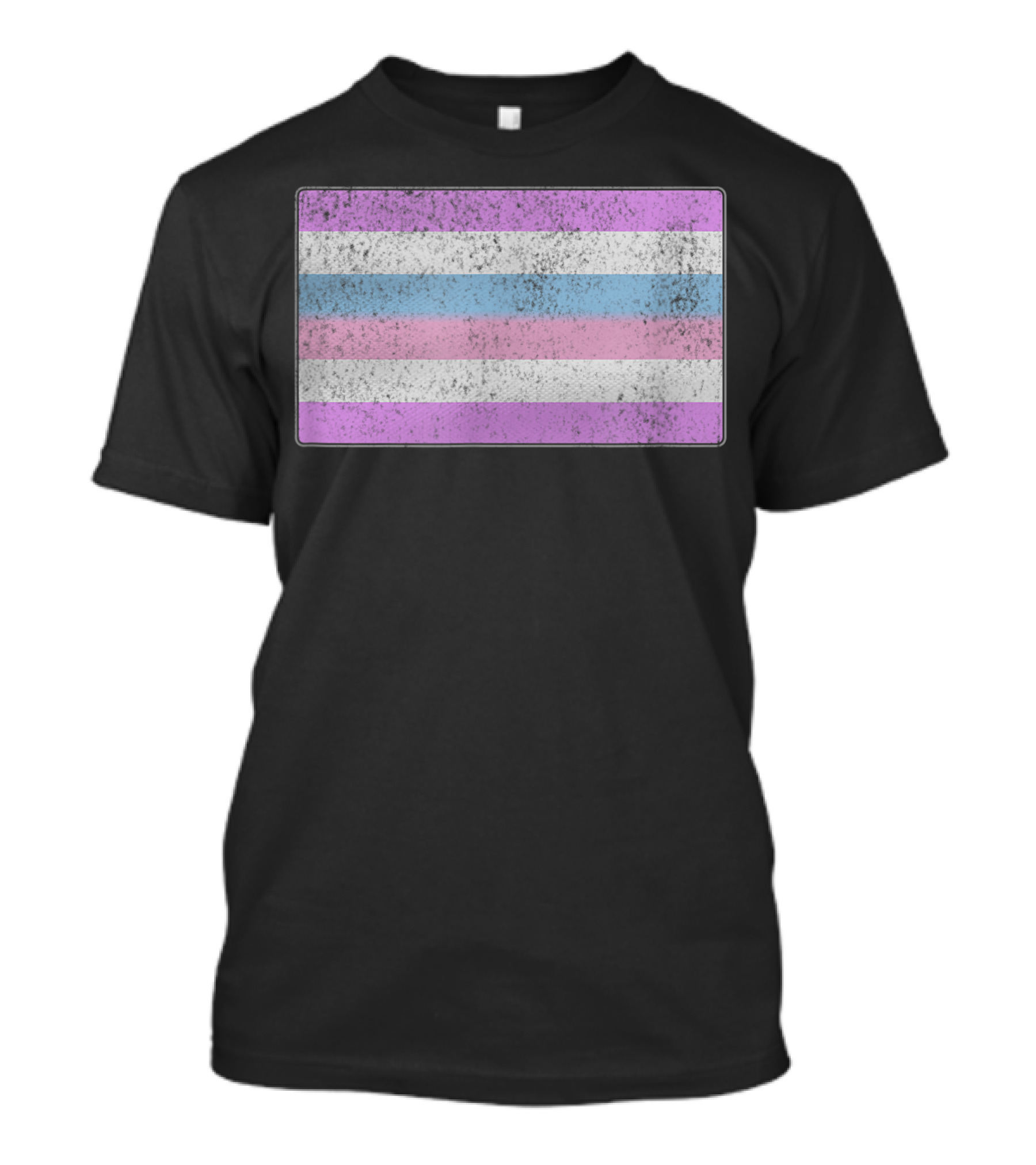Distressed Bigender Pride Flag Iconic Symbol With Unique T-Shirt