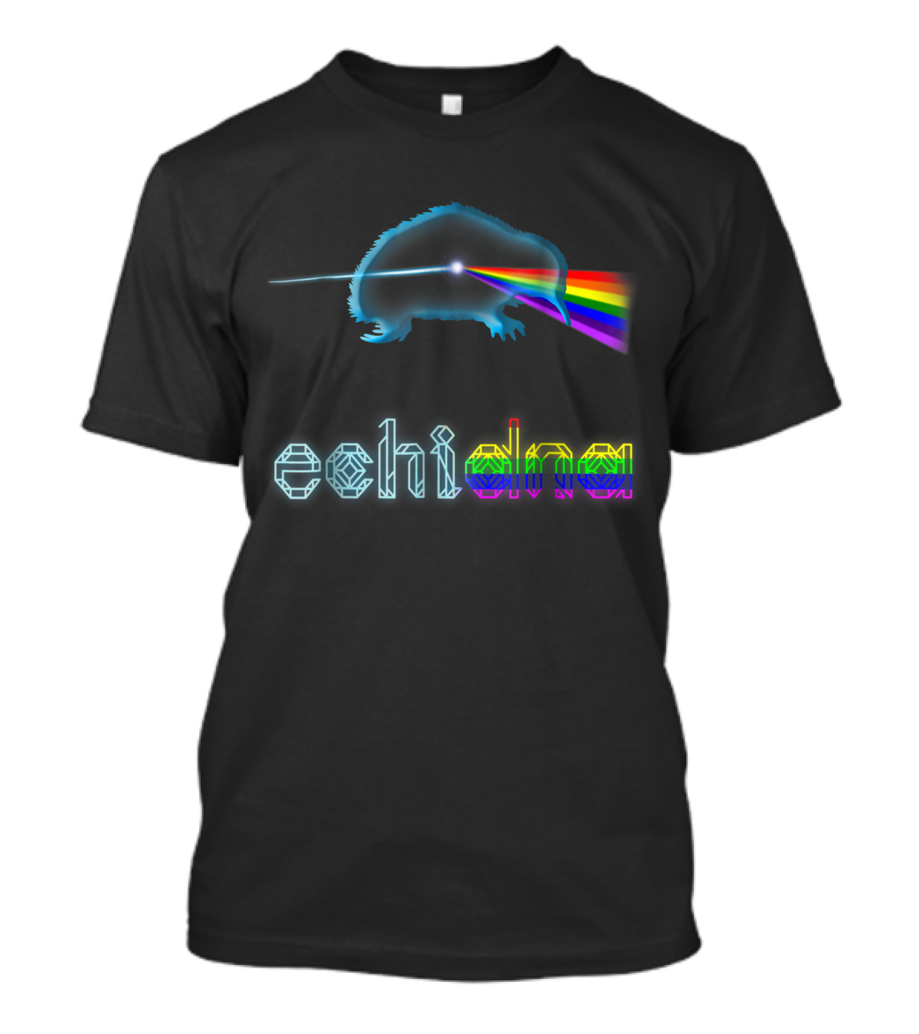 Echidna Prism Rainbow Classic Rock T-Shirt