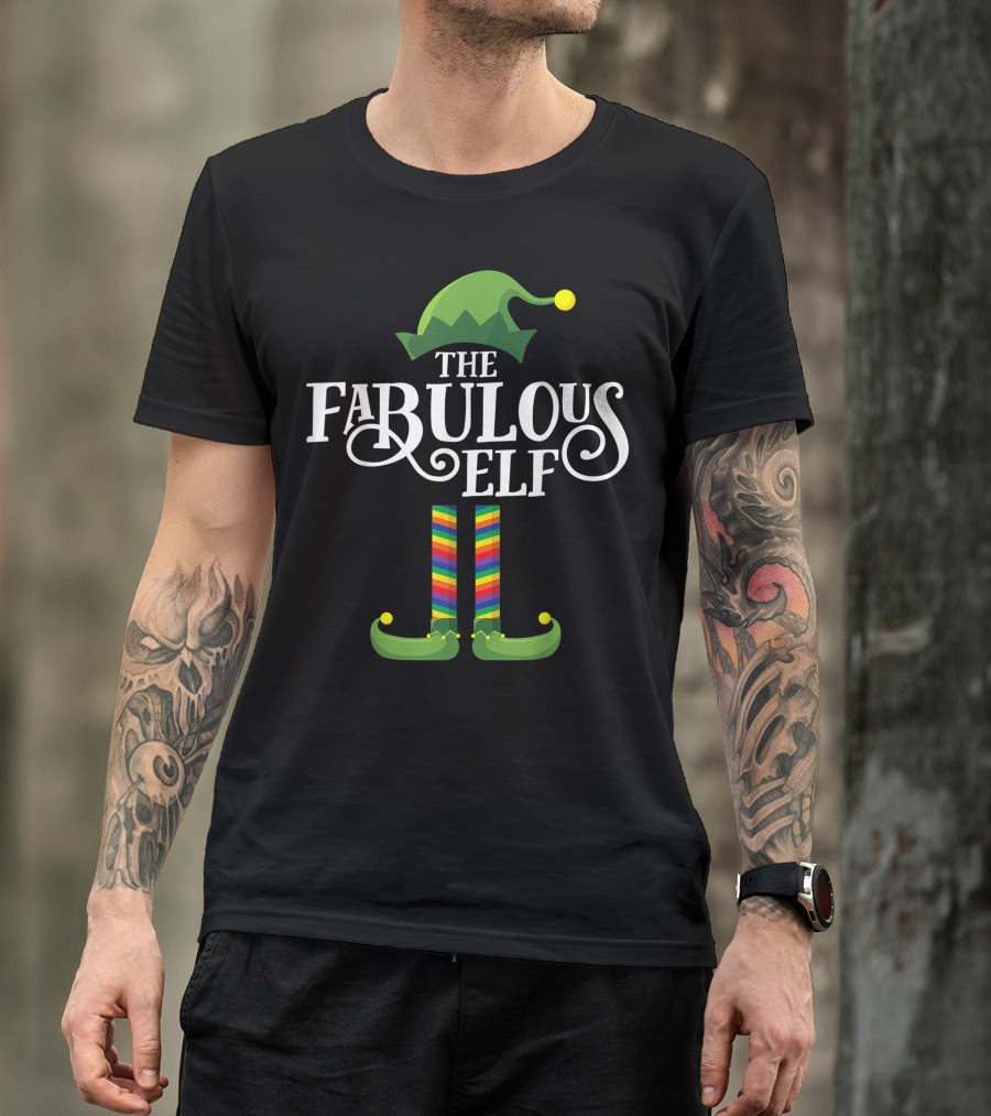 The Fabulous Gay Elf Matching Family Christmas Party T-Shirt